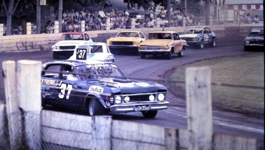 Mick Kruse at Grafton Speedway in the 1970s